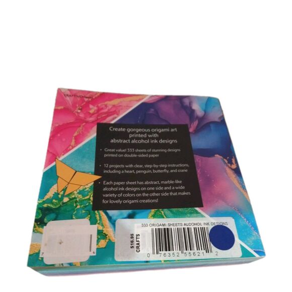 Origami 333 Sheets Alcohol Ink Designs: High-Quality Double-Sided Paper - Picture 5 of 5